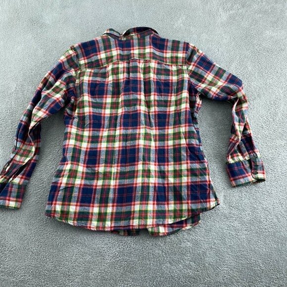 Eddie Bauer Womens Plaid Flannel Shirt PXL Long Sleeve 100% Cotton 5824 - Picture 2 of 8